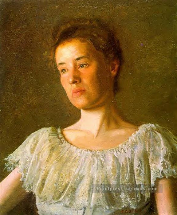 Portrait de Alice Kurtz réalisme portraits Thomas Eakins Peintures à l'huile